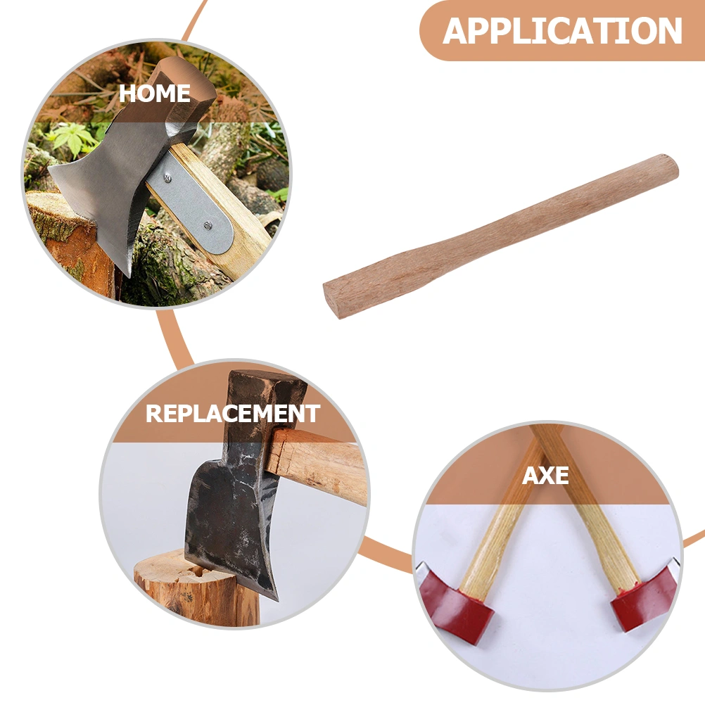 2Pcs Axe Handle Replacement Wooden Axe Handle Grip Practical Axe Wood Handle Axe Supplies