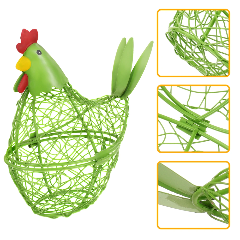 Iron Chicken Egg Basket Egg Holder Kitchen Egg Organzier Home Egg Storage Holder