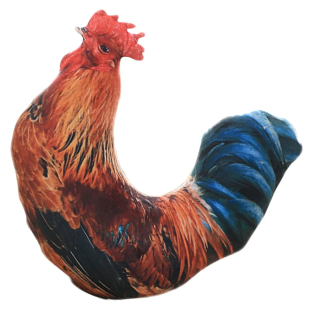 Plush Stuffed Rooster Toy Decorative Simulation Rooster Toy Doll for Children Kids