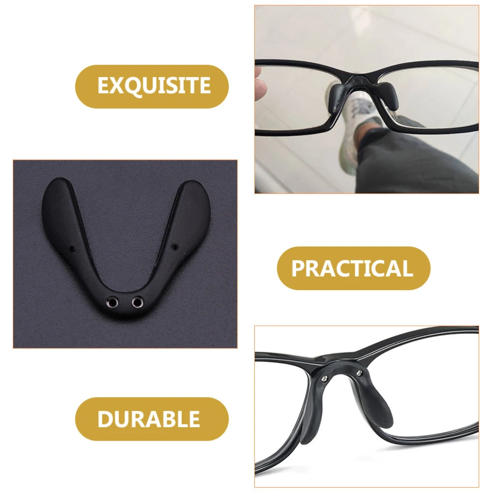 4Pcs Riding Eyeglass Frame Pads Glasses Nose Protector Pads Adjustable Nose Pads for Cycling