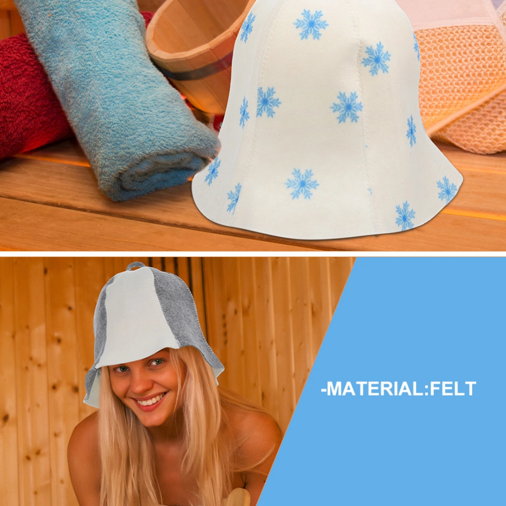 2Pcs Lightweight Sauna Hat Portable Sauna Hat Comfortable Sauna Room Hat Bathroom Supplies