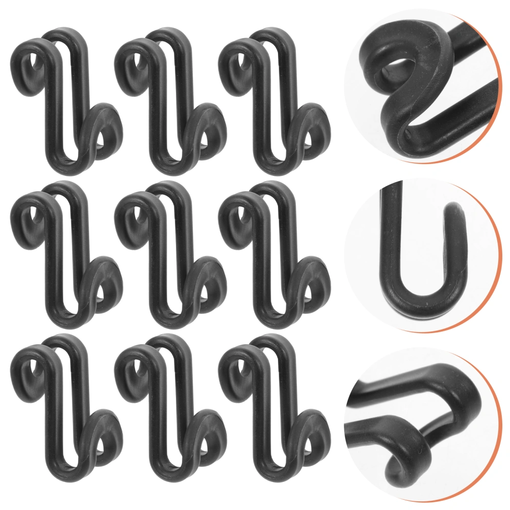 50pcs S-shape Clothes Hanger Connection Hooks Clothes Hanger Connector Hooks