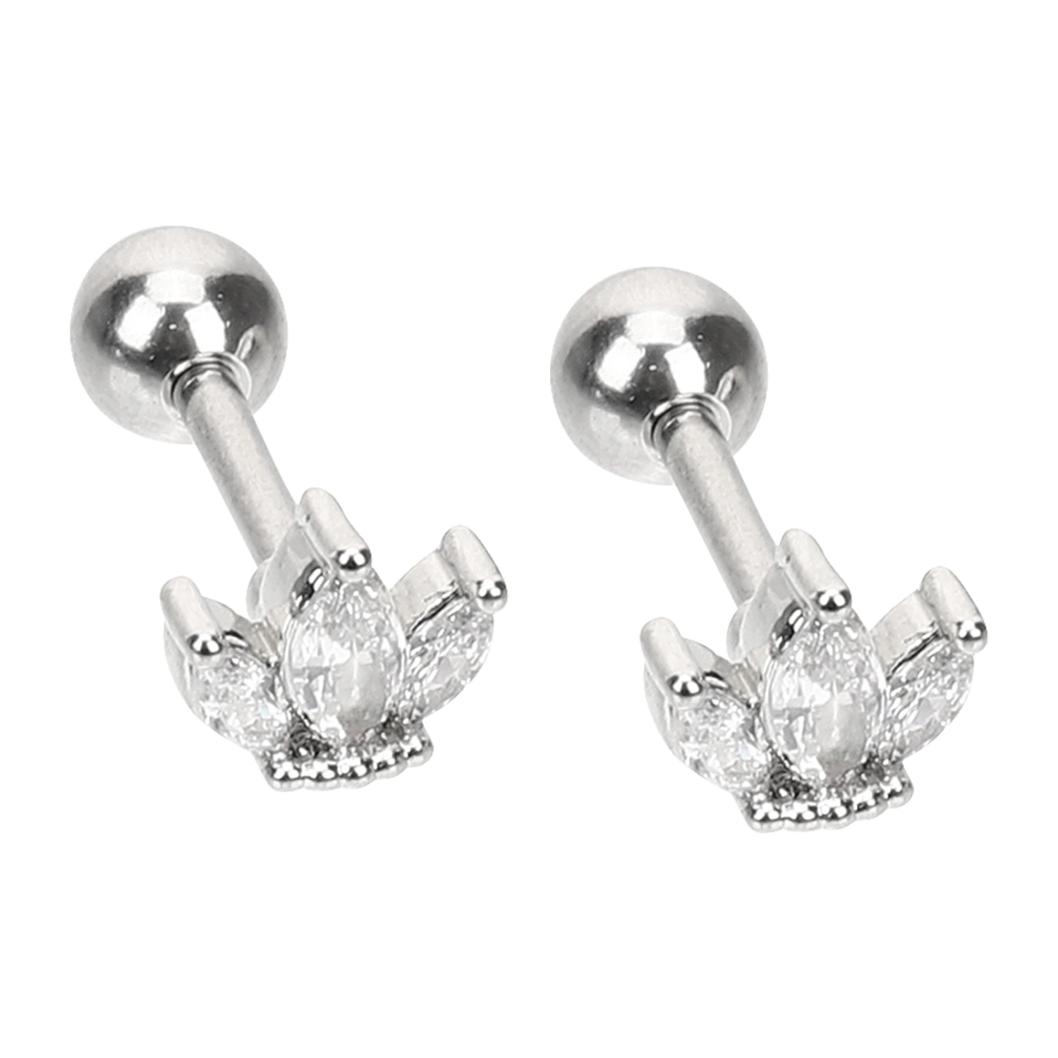 1 Pair Cross Stud Earrings Tragus Earrings Ear Piercing Studs Pierced Earrings