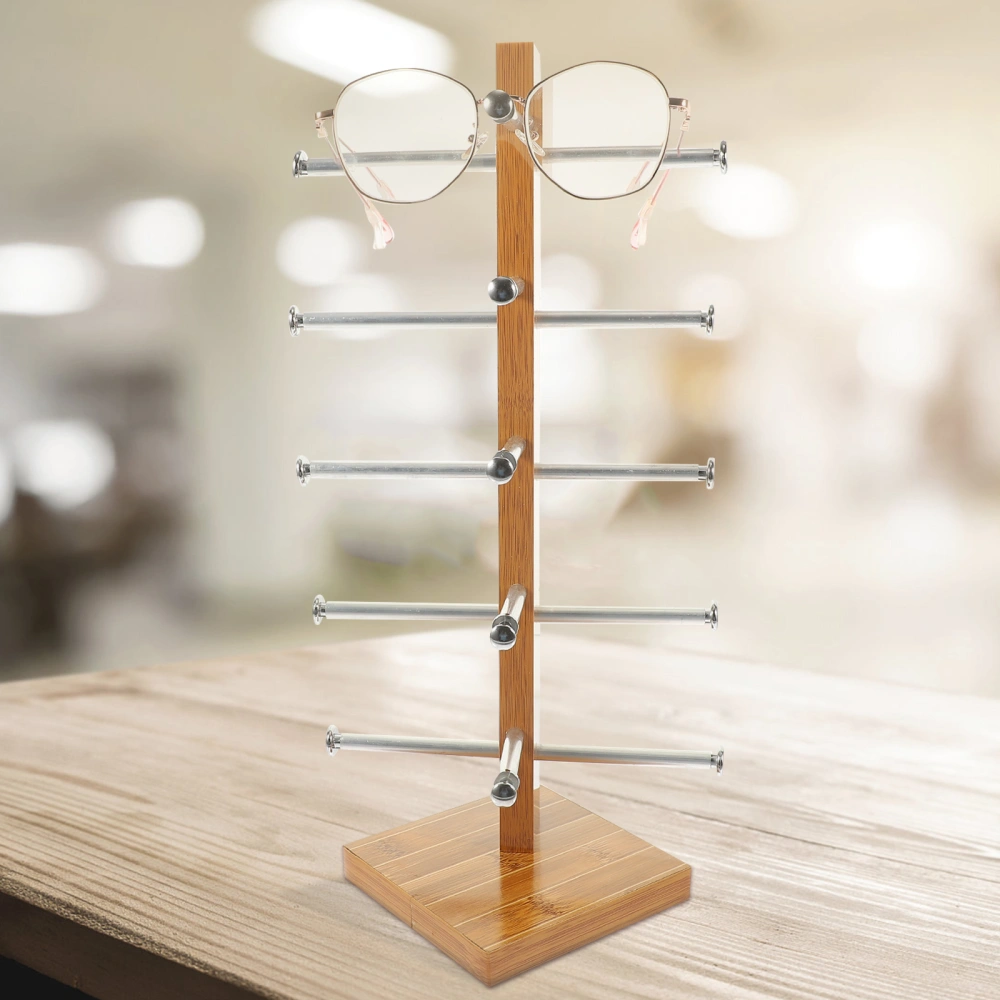 Wooden Glasses Rack Sunglasses Holder Glasses Storage Holder Layered Glasses Rack