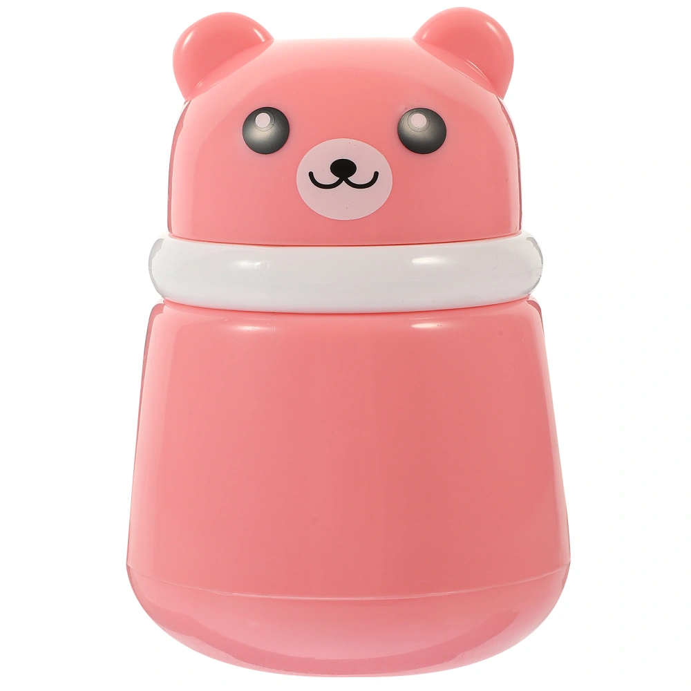 Baby Powder Bottle Adorable Bear Powder Puff Box Cartoon Powder Puff Container