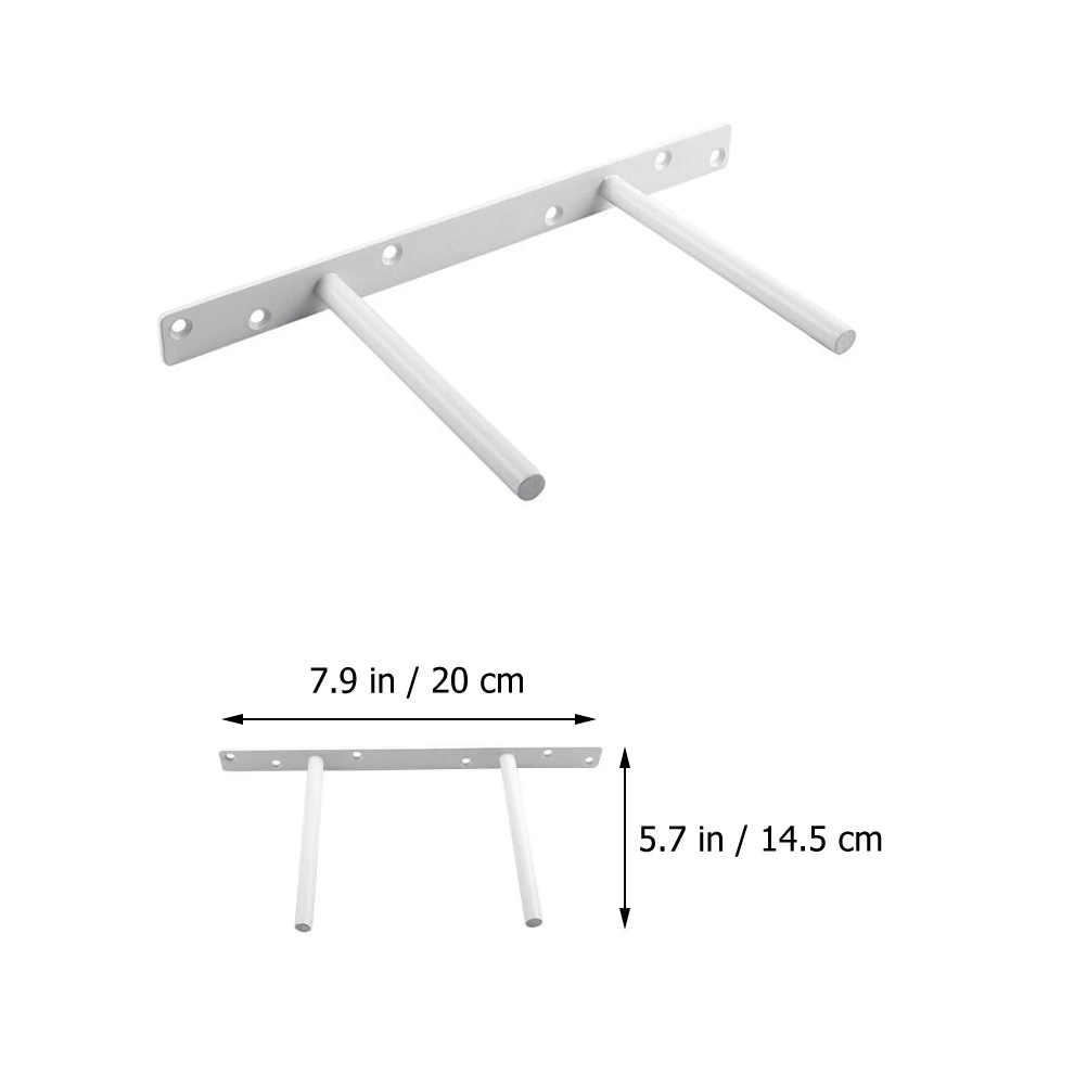 Hidden Floating Shelf Bracket Double Poles Heavy Duty Floating Shelf Bracket