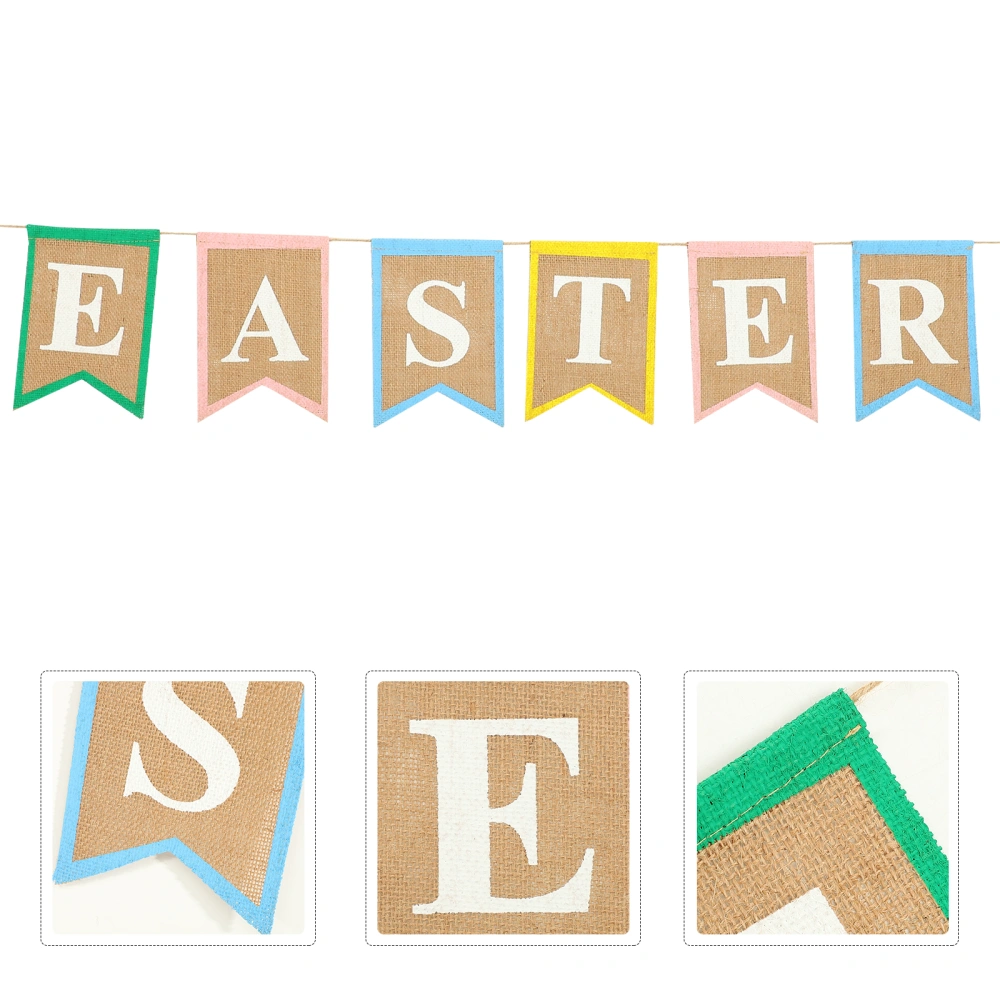 Easter Banner Decoration Easter Themed Design Banner Party Bunting Decoration