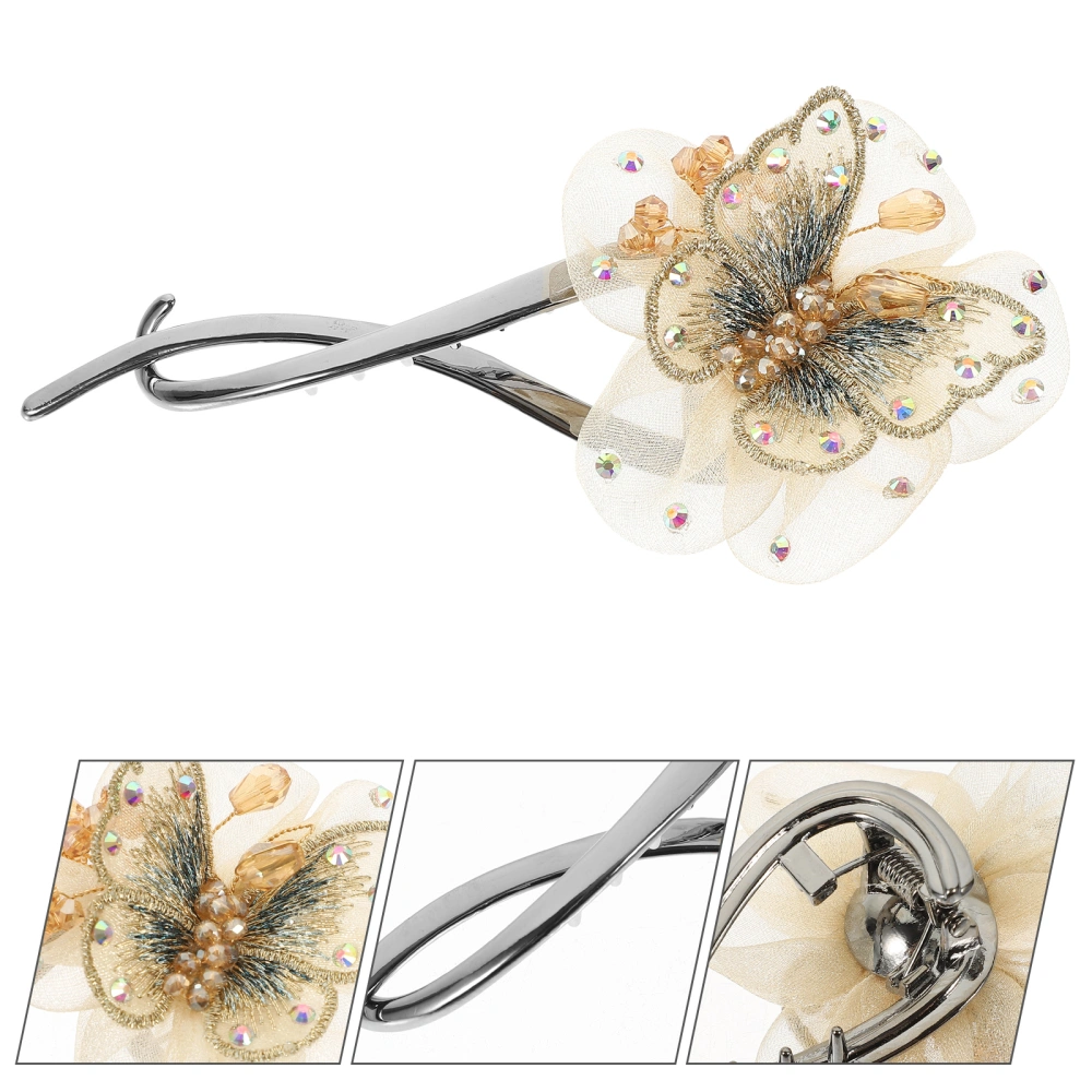 Hair Clip Butterfly Decor Hair Clip French Style Twist Hair Pin Women Barrette