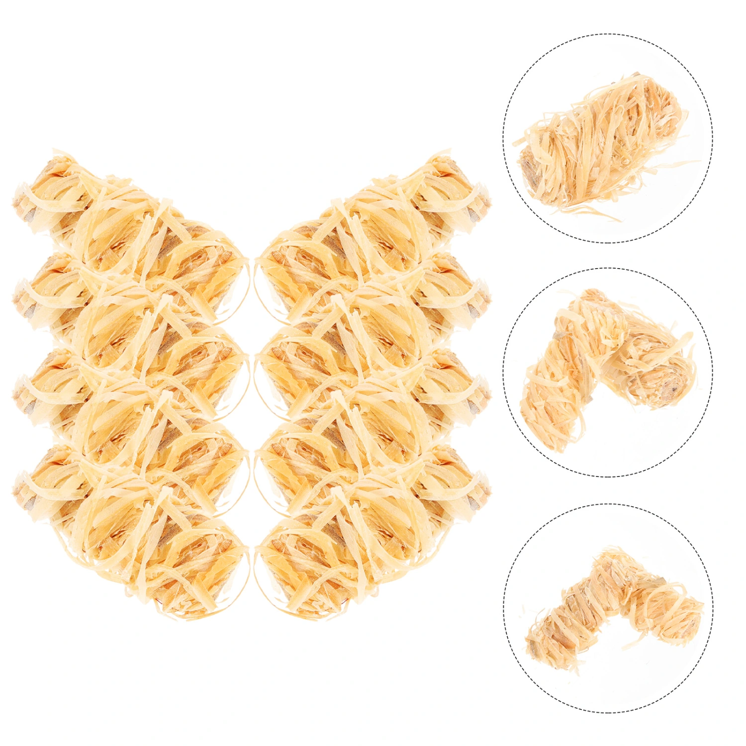 8pcs Outdoor Fire Wood Strips Camping Fire Starters Portable Outdoor Camping Supplies