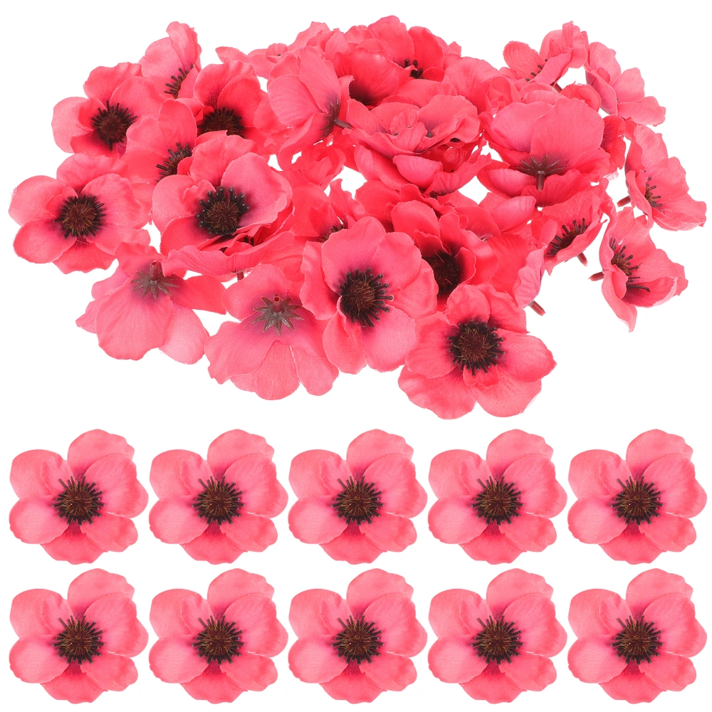 50pcs Creative Fake Flowers Office Flower Arrangement Props Pretty Simulation Flowers