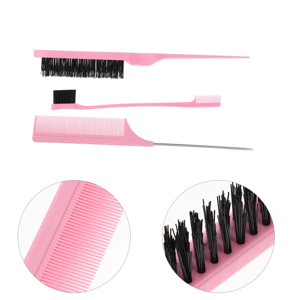 1 Set Hair Comb Multi-use Combs Hair Styling Combs Dual Tip Hair Brushes Three Row Comb