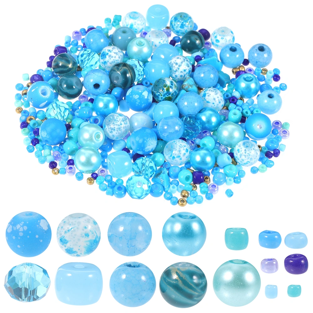 2 Bags of Plastic Bead Colored Plastic Beads Handcrafted Bracelet Beads Spacer Beads