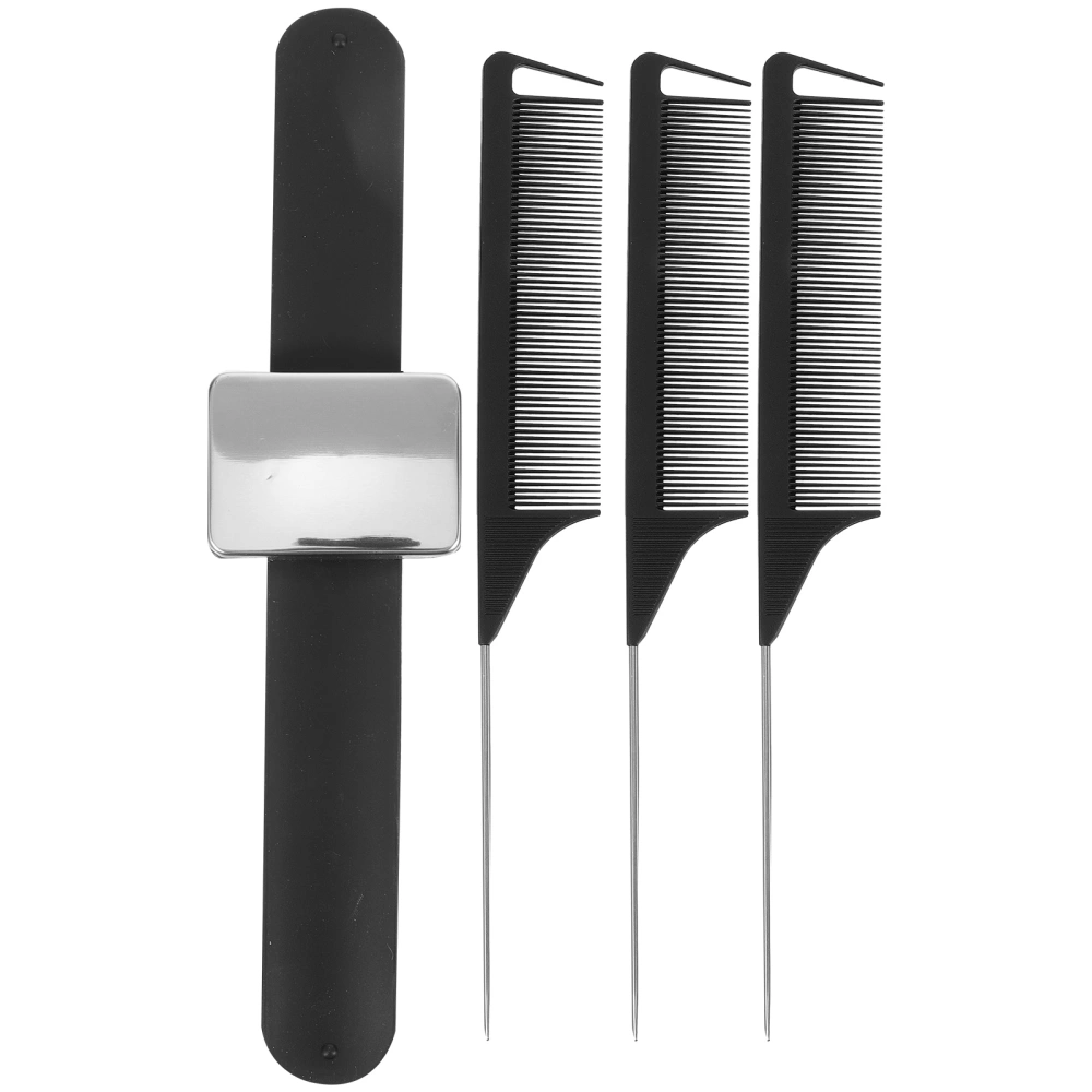 1 Set of Magnetic Pin Holder Magnetic Wrist Band Magnetic Wrist Strap Hair Stylist Combs