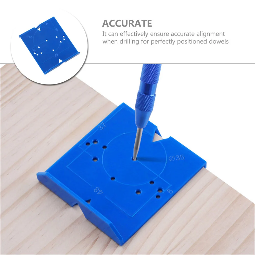 Concealed Hinge Jig Hinge Positioning Tool Mounting Plate Drilling Jig for Cupboard Door