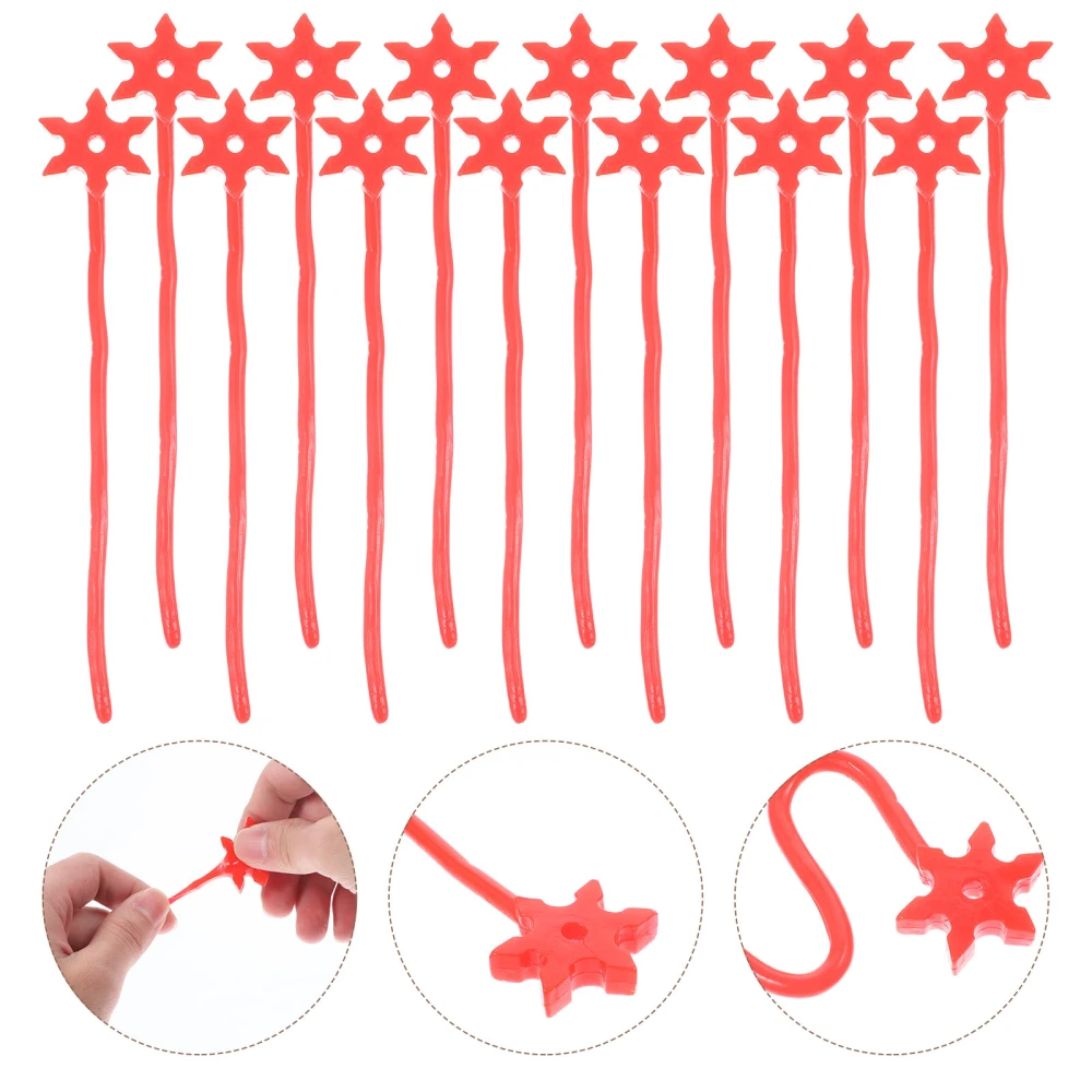 20Pcs Household Sticky Snowflake Interesting Dart Snowflake Wear-resistant Children Toys