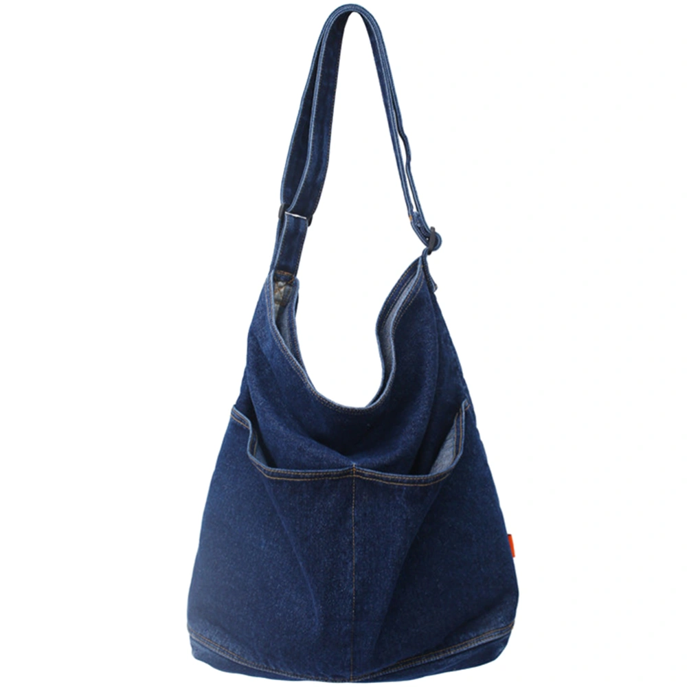 Large Tote Bag Denim Single Shoulder Bag Casual Cross-body Bag for Women Girl