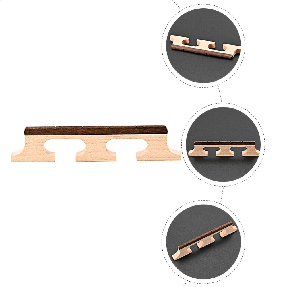 Professional Banjo Bridge Replacement 3 Feet Wood Banjo Bridge for 4-String Banjo