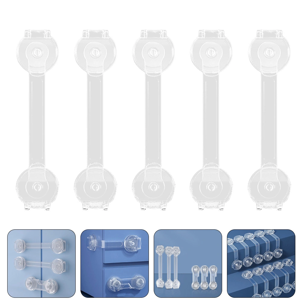 5pcs Child Safety Strap Locks Cabinets Locks Drawers Locks Home Toilet Locks