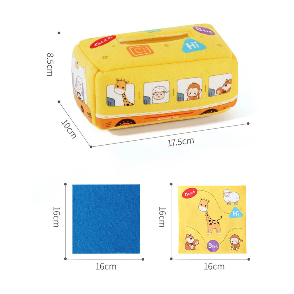 1 Set Sensory Box Baby Tissue Box Toy Montessori Sensory Toy Colorful Tissue Box Toy for Toddlers