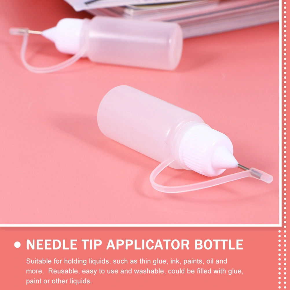 30Pcs Empty Needle Tip Glue Bottle Applicator Precision Tip Glue Applicator Bottle for Oil Ink Paint