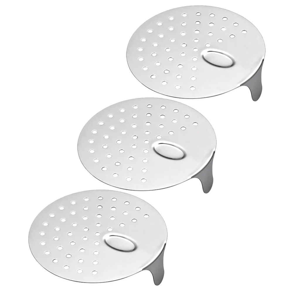 3Pcs Stainless Steel Can Strainer Kitchen Food Can Sieve Oil Cans Drainer