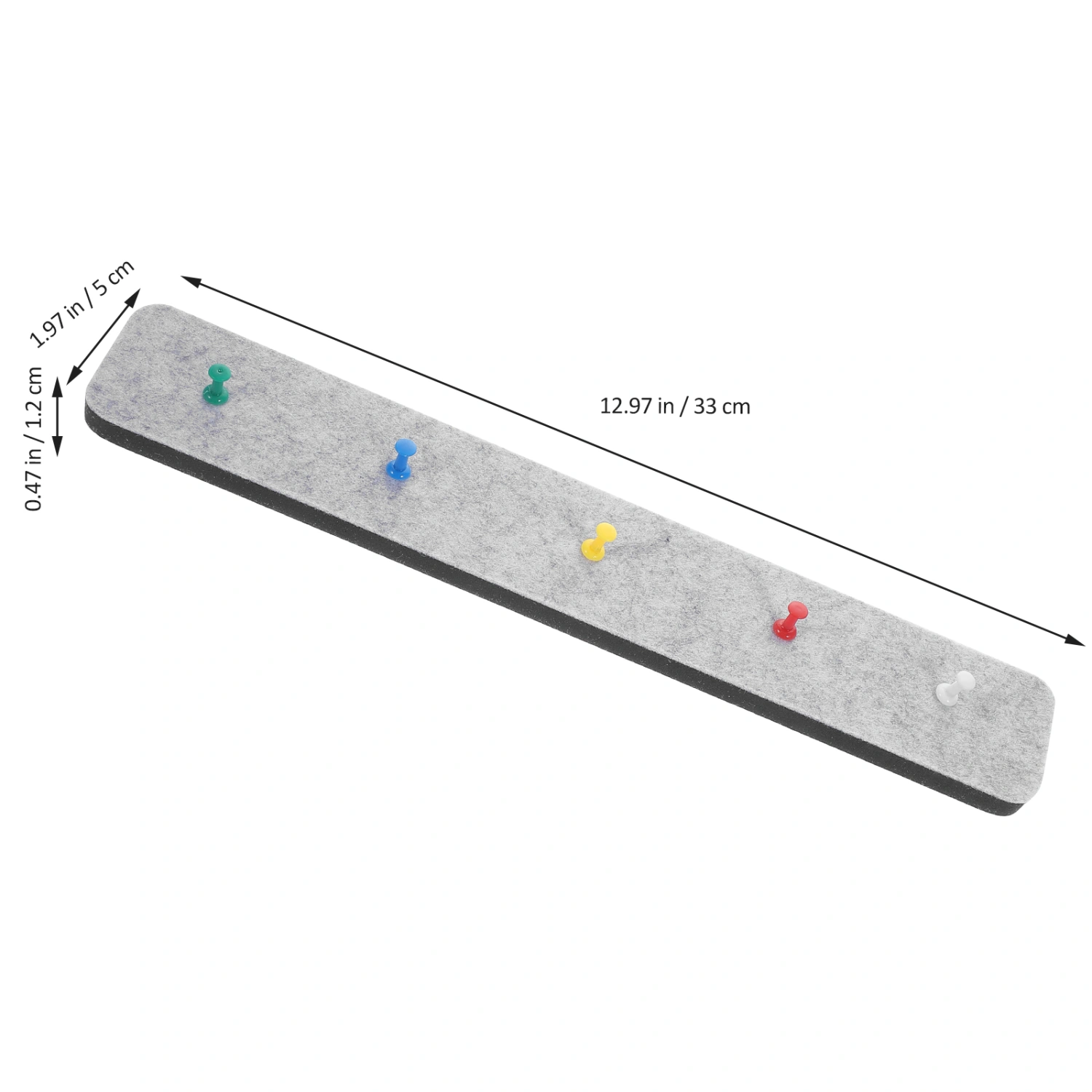 1 Set of Bulletin Board Strip Felt Bulletin Board Pin Boards Small Bulletin Board for Classroom