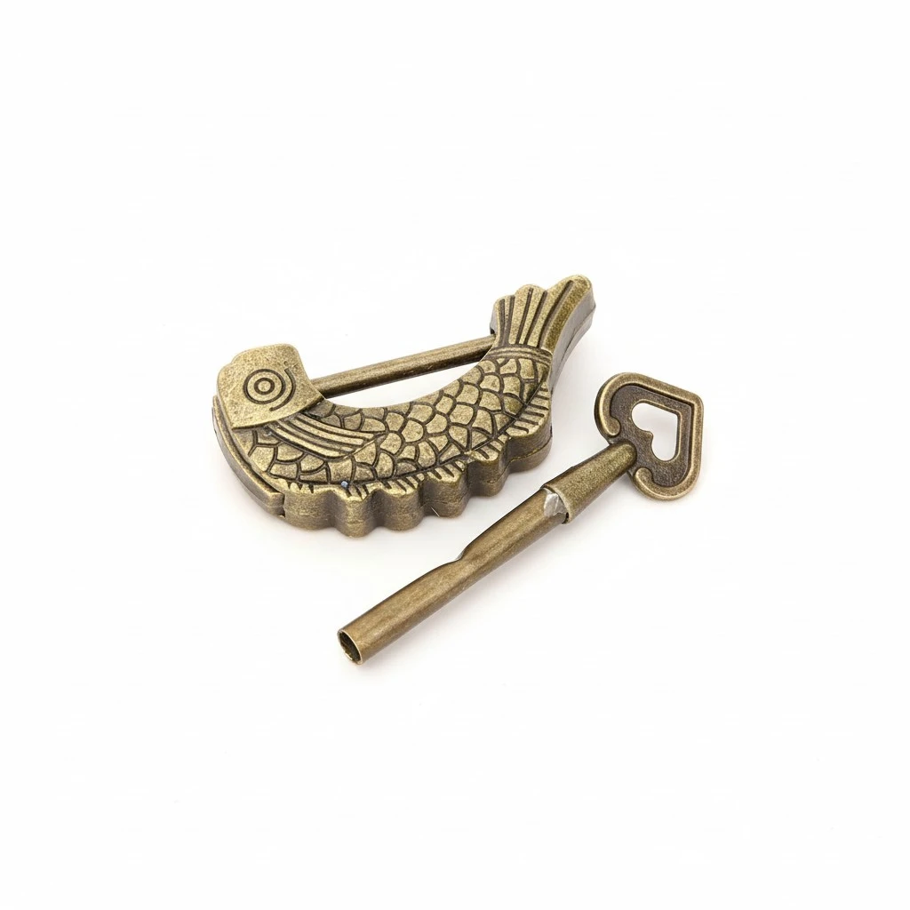 Jewelry Box Lock Decorative Wooden Box Lock Antique Jewelry Box Lock with Key