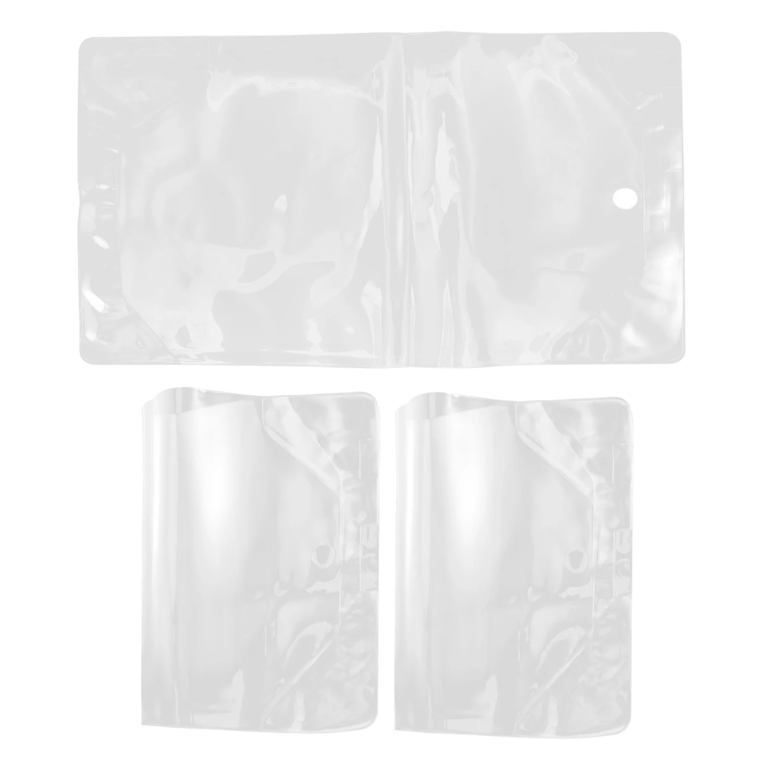 3PCS Transparent Book Film Anti-water Book Cover Plastic Book Protection Cover Book Film