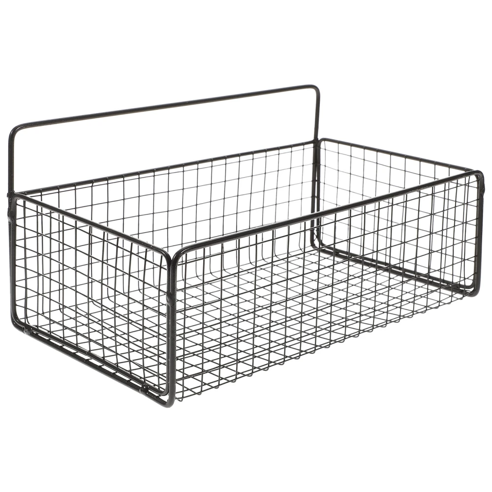 Grid Storage Basket for Cabinet Cabinet Door Organizer Over the Door Basket Kitchen Accessory