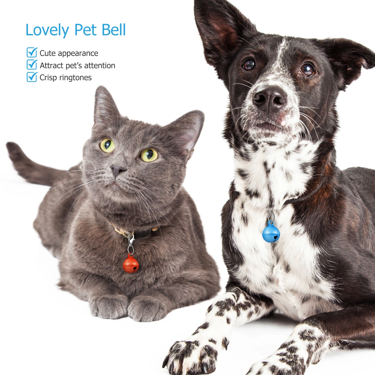 20 Pcs Cat Dog Collar Bells Pet Collar Hanging Bells Pet Collar Charms Accessories