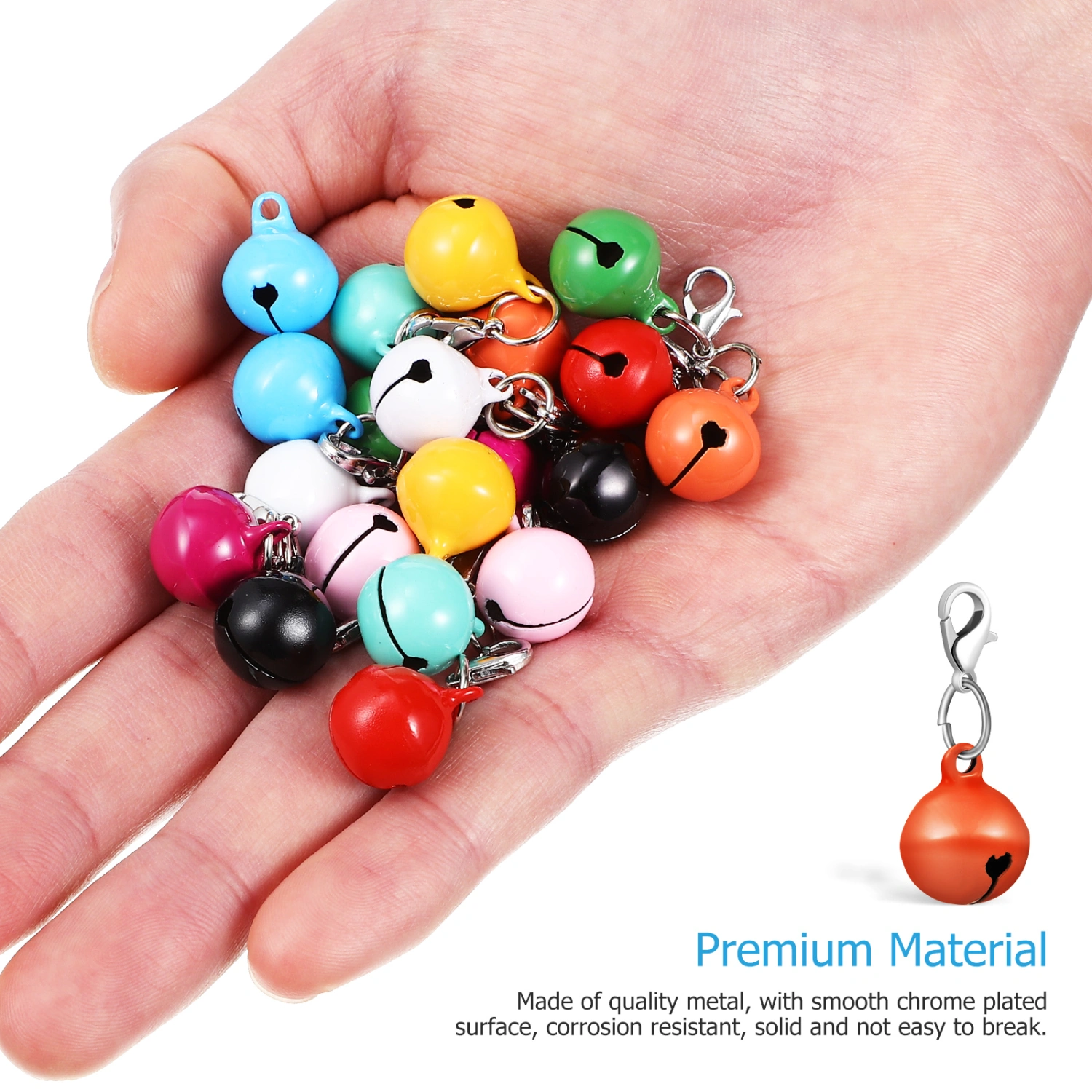 20 Pcs Cat Dog Collar Bells Pet Collar Hanging Bells Pet Collar Charms Accessories