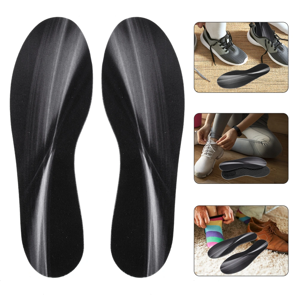 1 Pair of Shocks Absorption Shoe Pads Portable Foot Insoles Breathable Sports Insoles