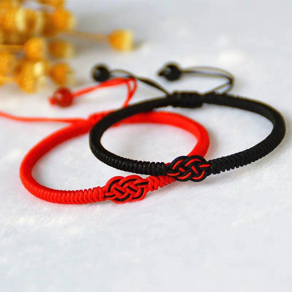 2Pcs Couple Bracelets Handmade Handmade Braided Couple Wristbands Matching Bracelets