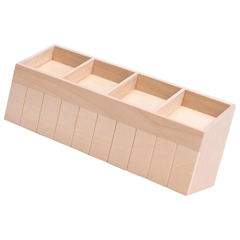 Tiny Wooden Vegetable Rack Decorative Vegetable Display Shelf Miniature Fruits Rack Model