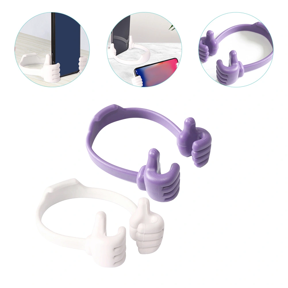 2Pcs Thumbs Up Phone Holders Portable Cell Phone Brackets Novelty Phone Stands Small Phone Holders