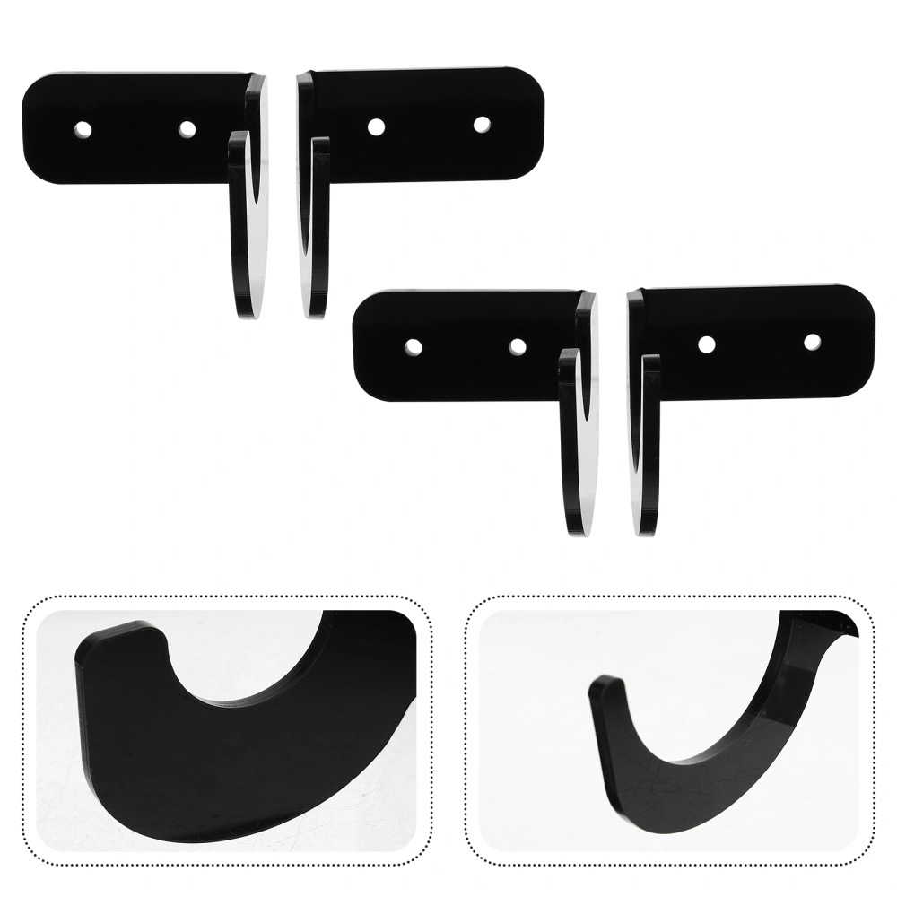 2 Pairs of Tennis Bat Stand Wall-Mounted Bat Display Baseball Bat Rack Showing Bat Stand Bat Rack