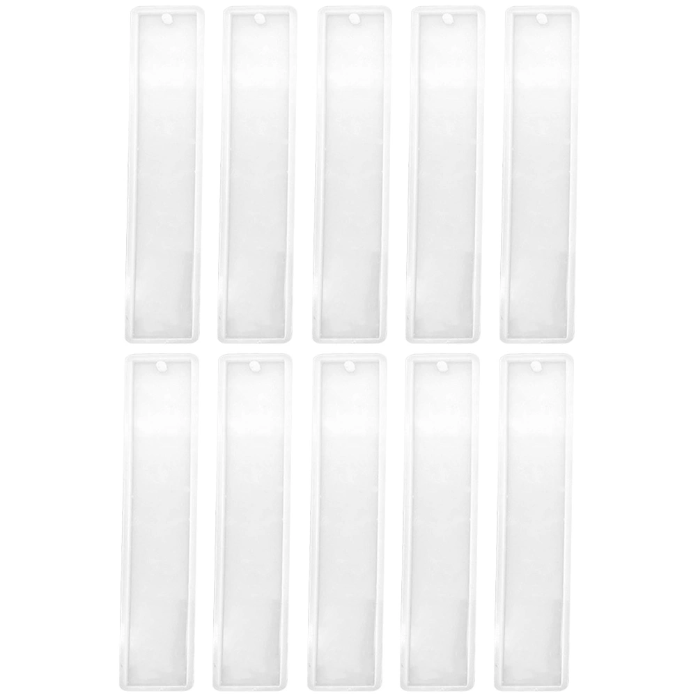 10pcs Handmade Bookmark Mold Reusable Bookmark Mould Epoxy DIY Bookmark Maker