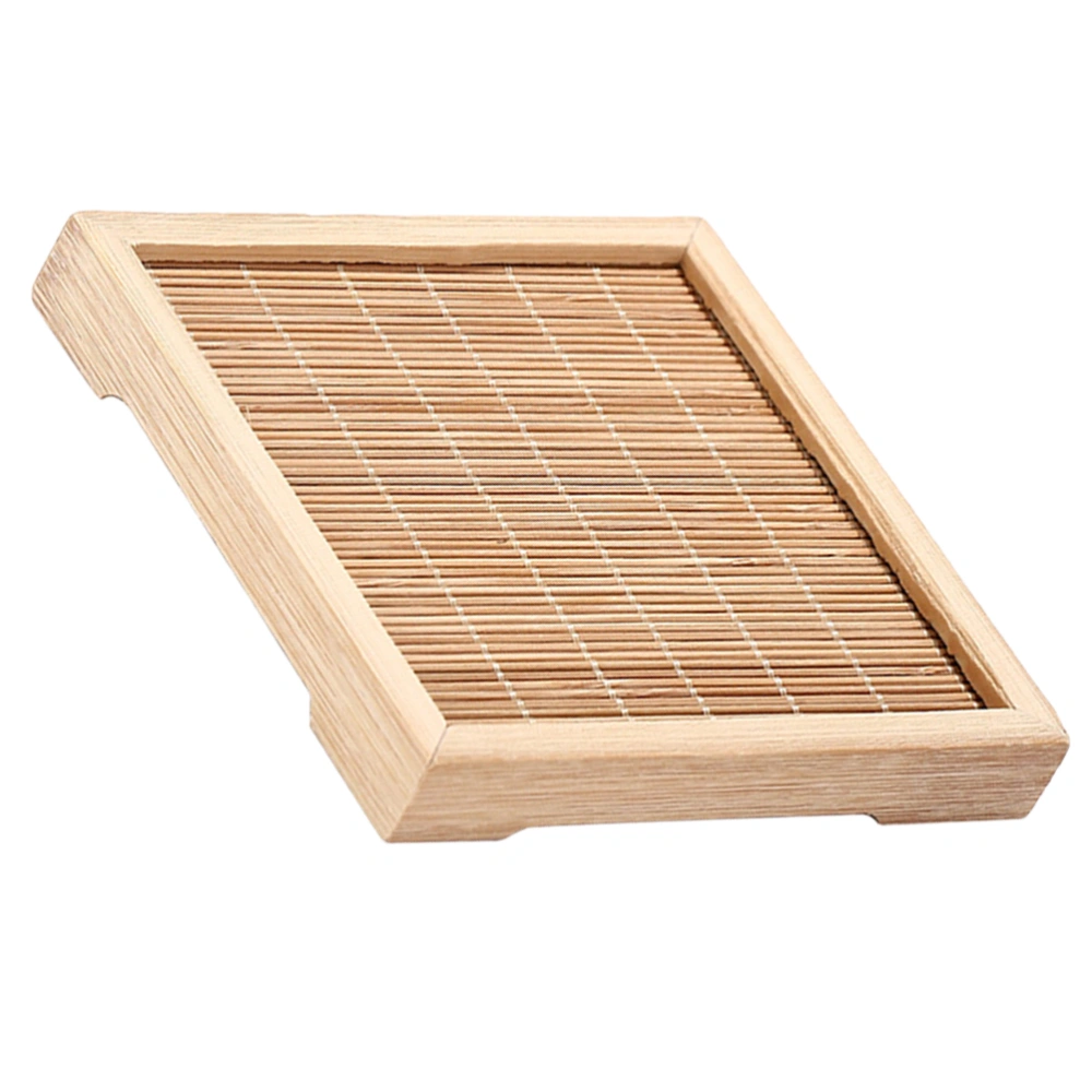 Japanese Style Wooden Coaster Heat-insulated Wooden Cup Coaster Cake Serving Tray