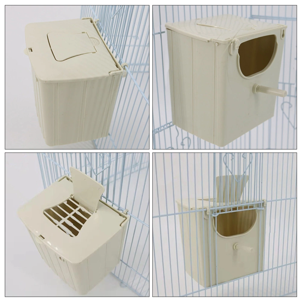 3pcs Bird Breading Nest Artificial Nesting Box Bird Nest Plastic Nest Box Hanging Bird Hut