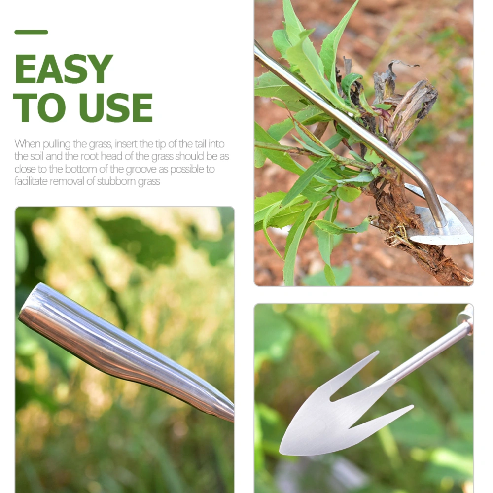 Useful Ergonomic Handle Rake Weed Removing Tool For Garden Multi Function Weeder