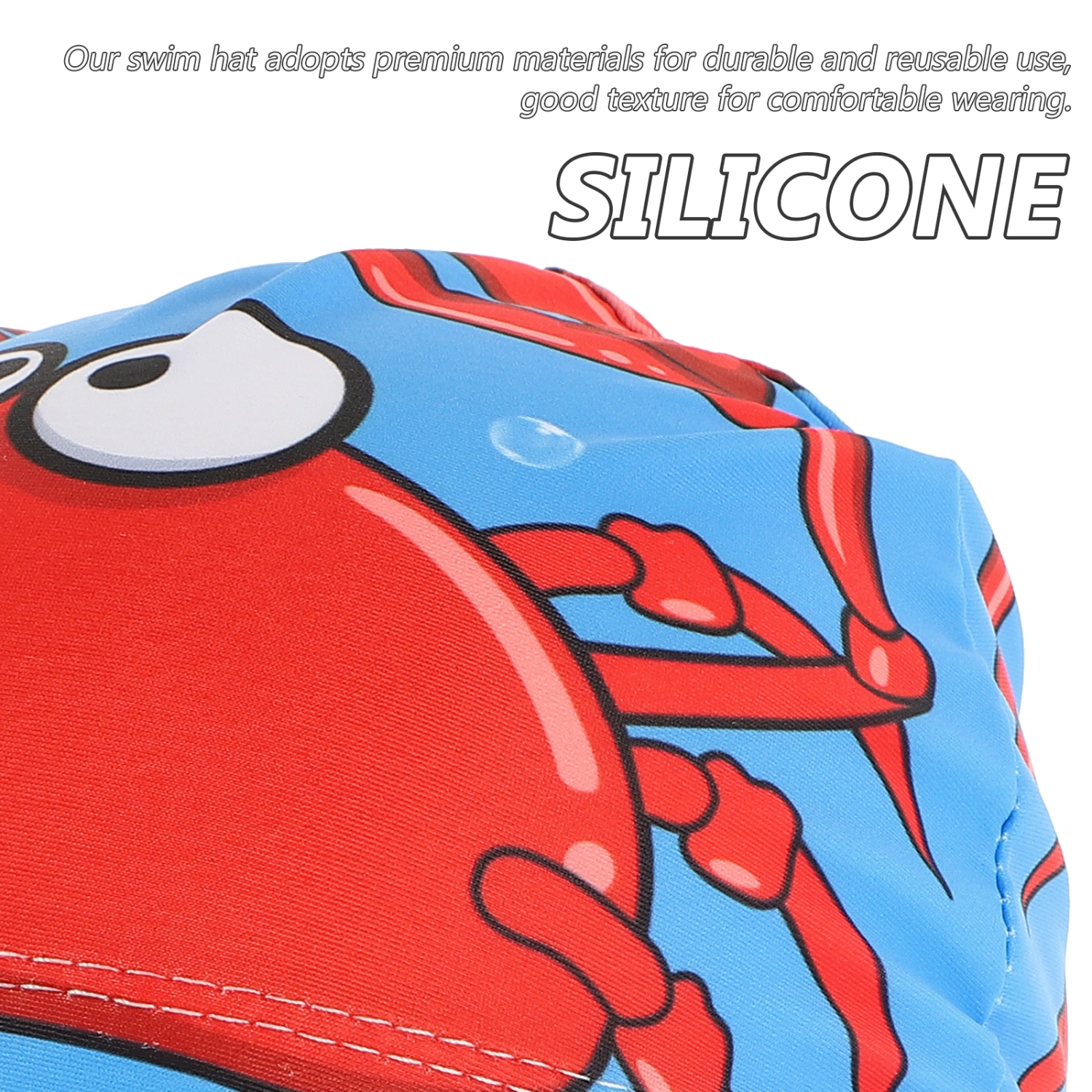 4pcs Swim Hat Flexible Swim Cap Women Men Cloth Swimming Hat Breathable Swim Cap