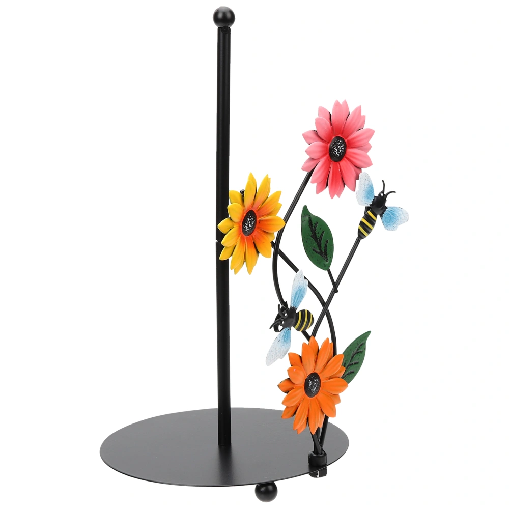 Sunflower Paper Towel Holder Kitchen Roll Holder Farmhouse Paper Towel Rack Stand