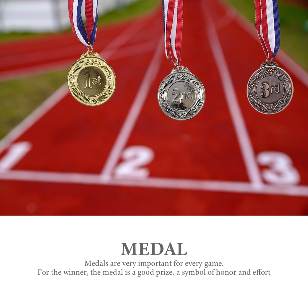 6pcs Competition Awards Medals Sports Match Medals Zinc Alloy Medal Awards