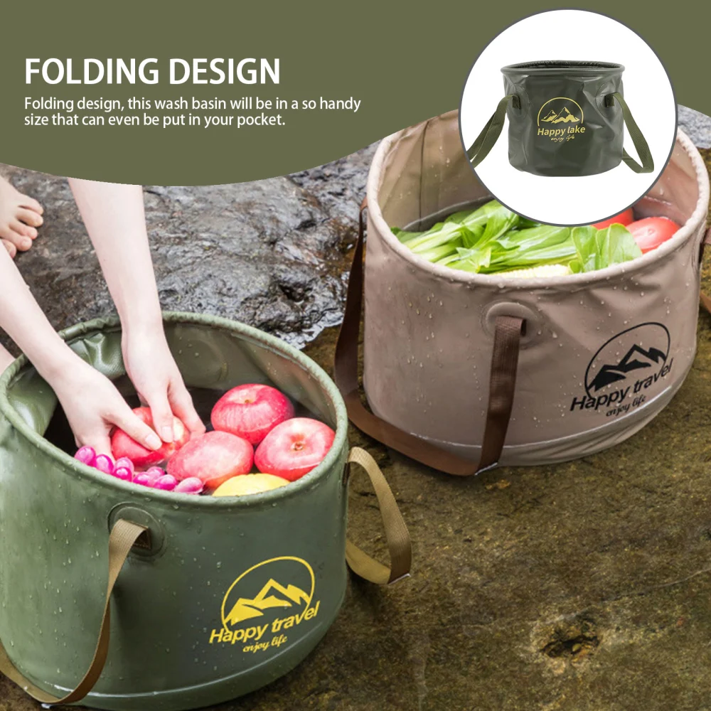 Multifunctional Wash Basin  Folding Wash Basin Collapsible Bucket for Camping Travel