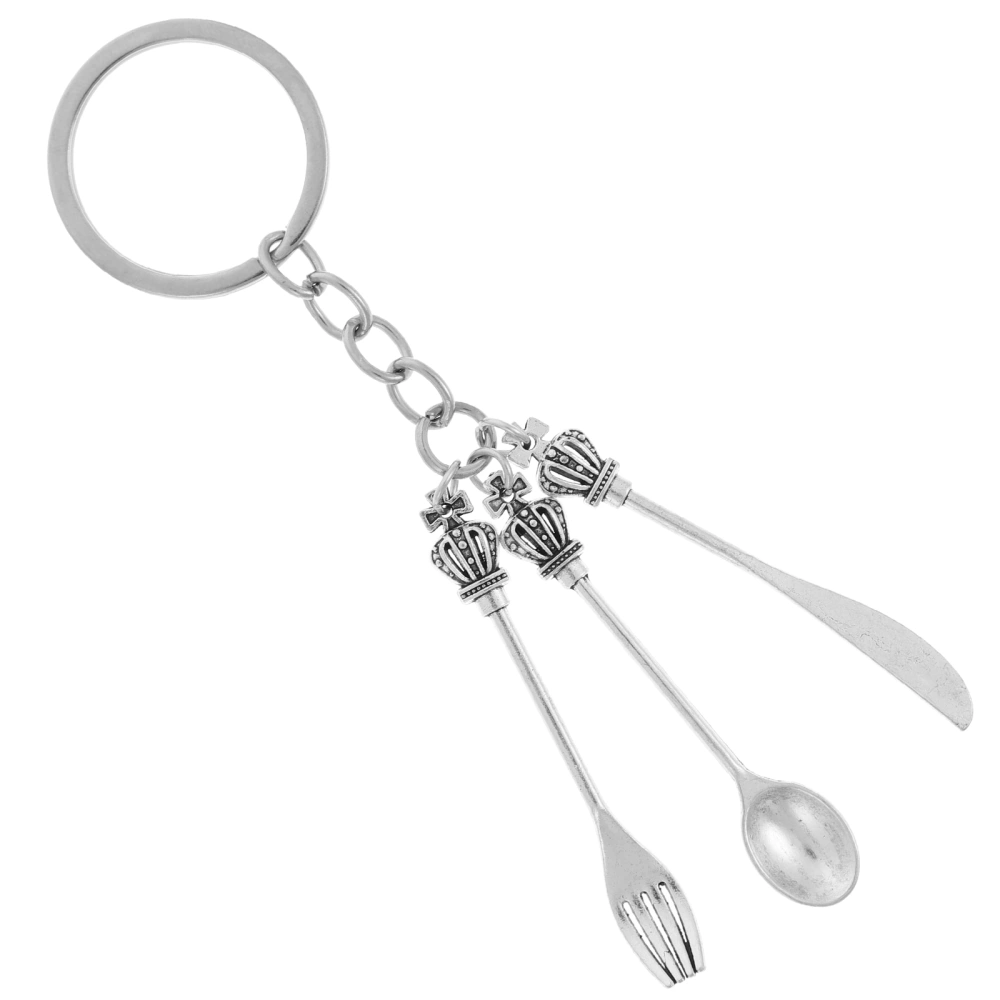 Key Ring Western Dinnerware Style Key Chain Fork Spoon Key Chain Bag Pendant