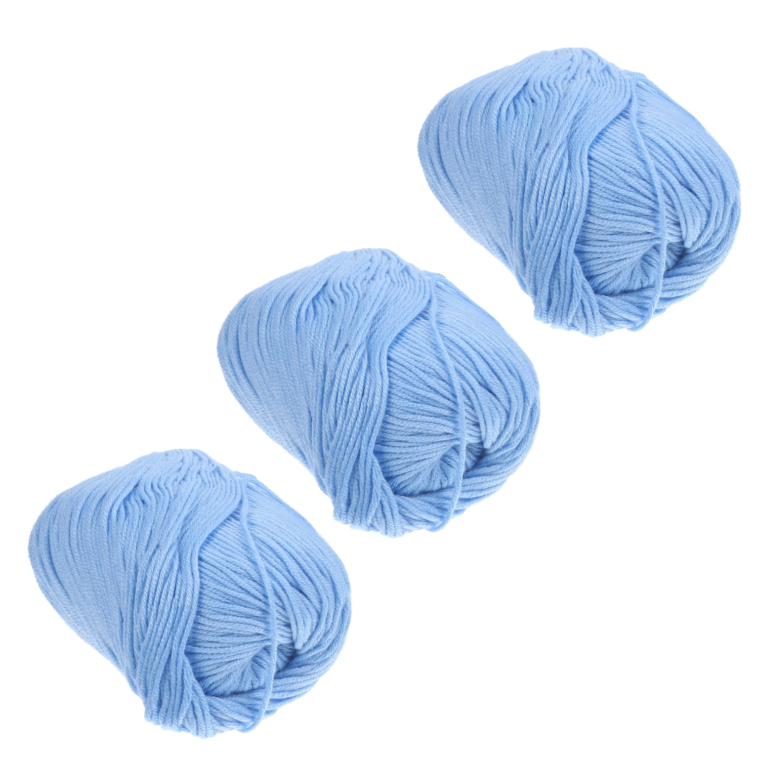 3 Rolls of Multi-function Cotton Yarns Convenient Crochet Yarns Portable Knitting Yarns