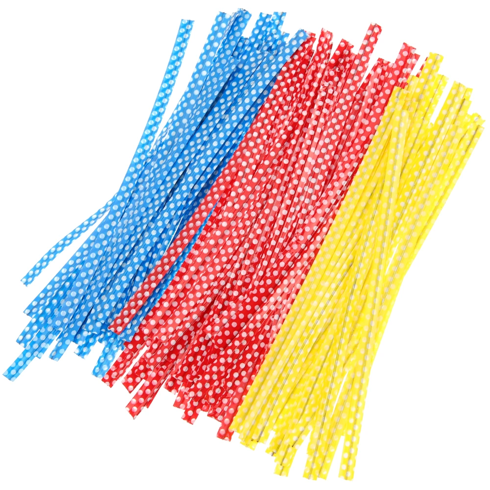 300Pcs Sealing Binding Wires Baking Food Sealing Rope Gift Box Tie Straps