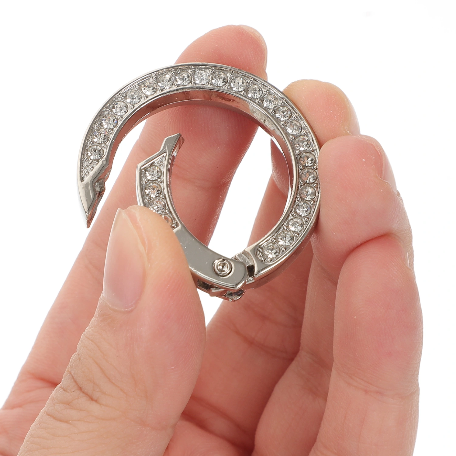 8Pcs Car Key Rings Round Key Organizing Rings Metal Keychain Rings Key Hanging Rings