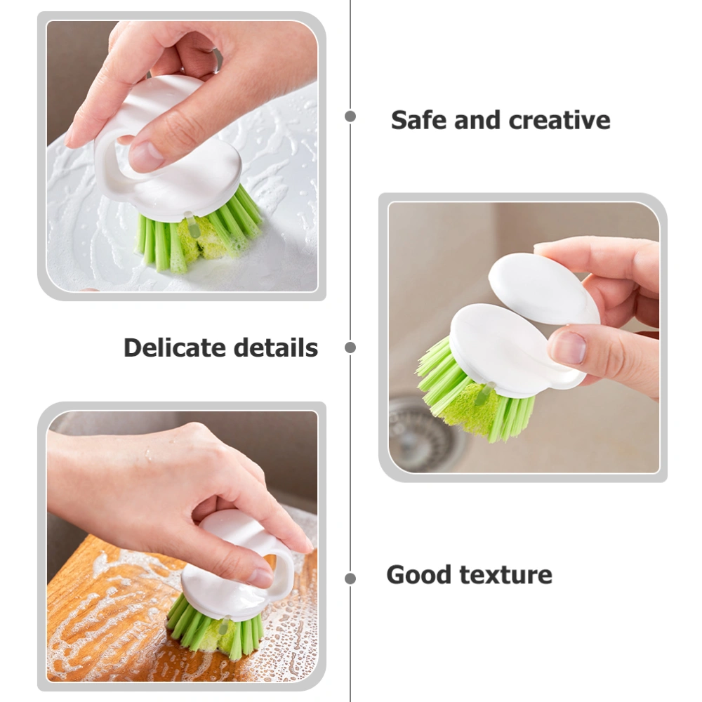 2Pcs Chopping Board Brush Hanging Handle Scrubber Dish Brushes with Handle Pot Clean Scrub Brush