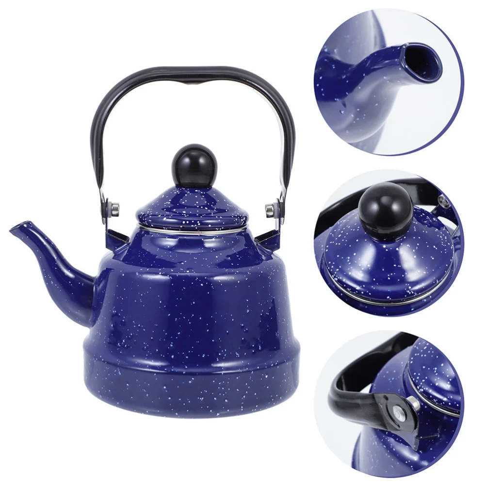 Enamel Water Kettle Vintage Water Boiling Kettle Enamel Tea Kettle Home Office Water Kettle